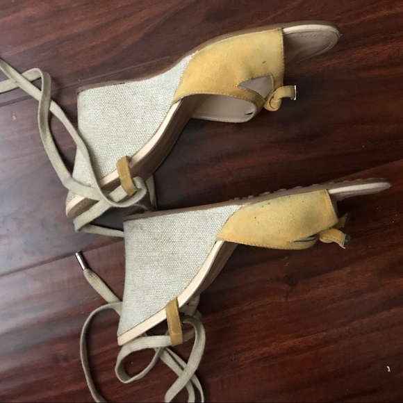 Tod’s Suede Peep Toe Wedges - Picture 6 of 12